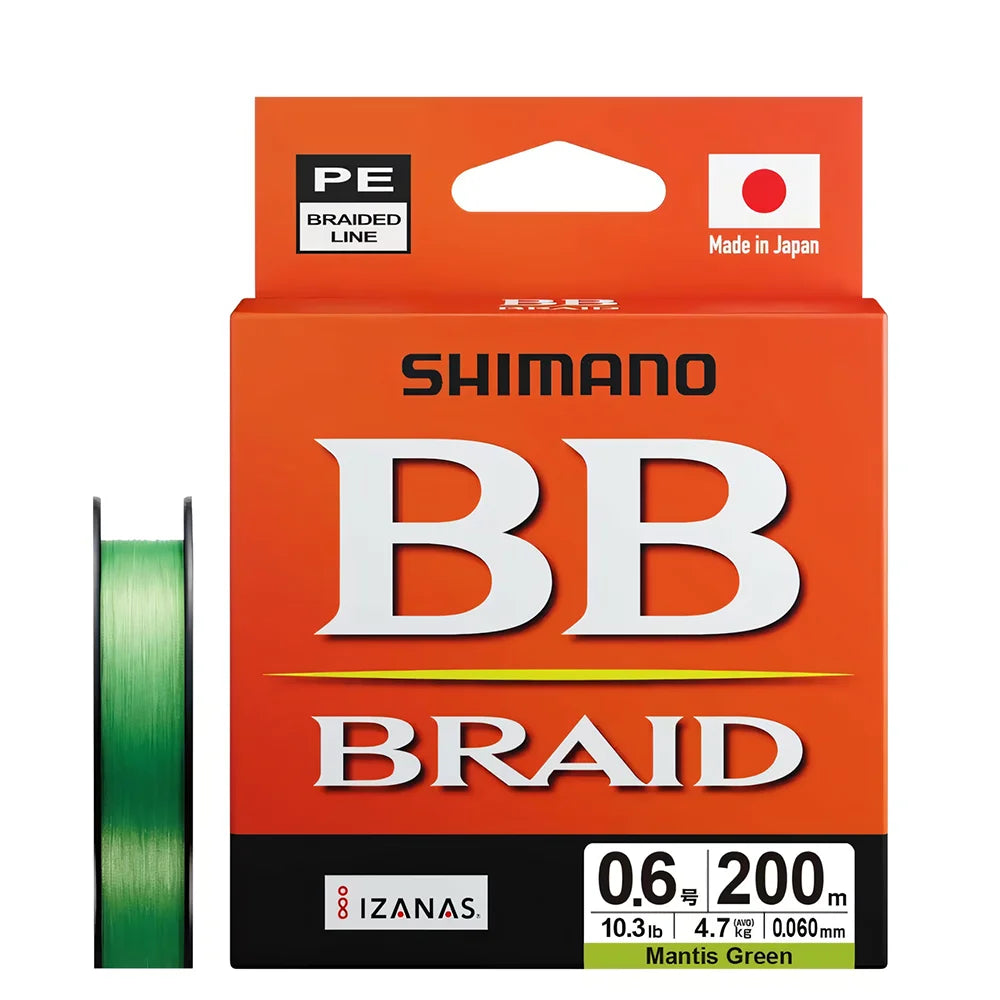 SHIMANO BB BRAID 4X PE Line Fishing Line 150/200/300M Braided PE