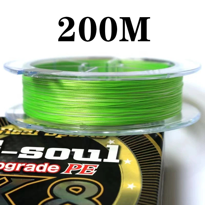 Origianl YGK X BRAID X8 Upgrade Braid Fishing Line Super Strong 8 Strands Multifilament PE Line 150M 200M Lure High Stength