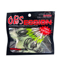 OBSESSION 1/0 2/0 3/0 4/0 Luminous Feather Smooth Hook Slow Jigging High Carbon Steel Sea-bream Fishing Hooks Kit Accessories