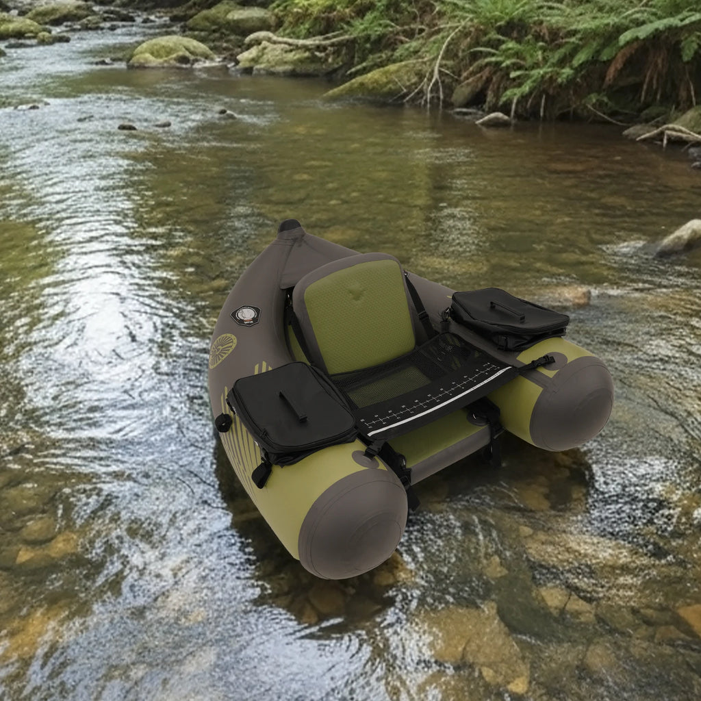 2026 1 Person Belly Boat Single Fishing Kayak PVC Material Float Tube Inflatable Rowing Boat for Water Paly