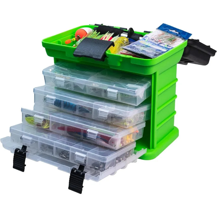 Comprehensive Fishing Lures Kit with Tackle Box for Freshwater and Saltwater Fishing: Includes Crankbaits Minnows Spinnerbaits