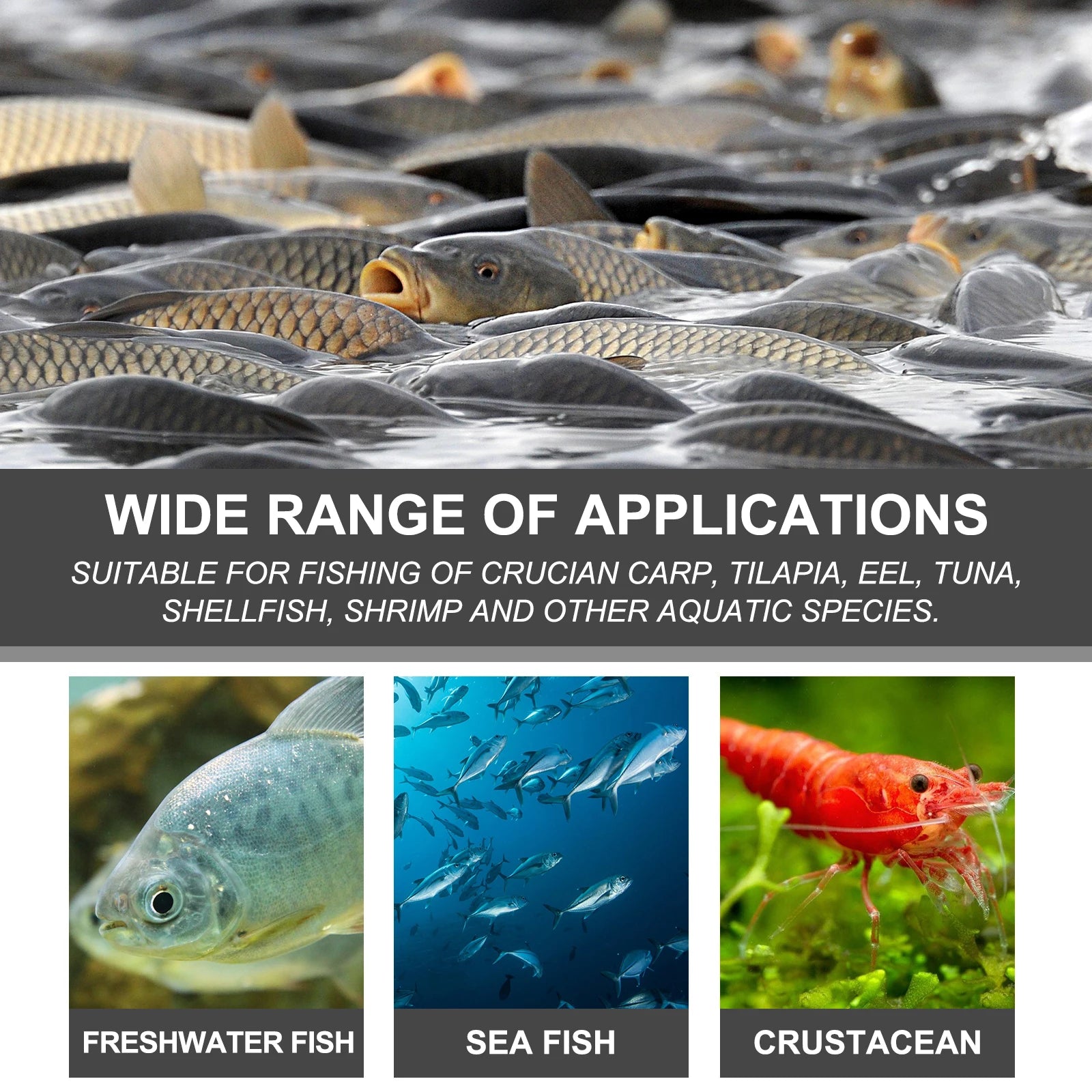 Fish Bait Attractant for Reservoirs Portable Fishing Lure Fish Attracting Agent Easy-to-Use Fishing Additive