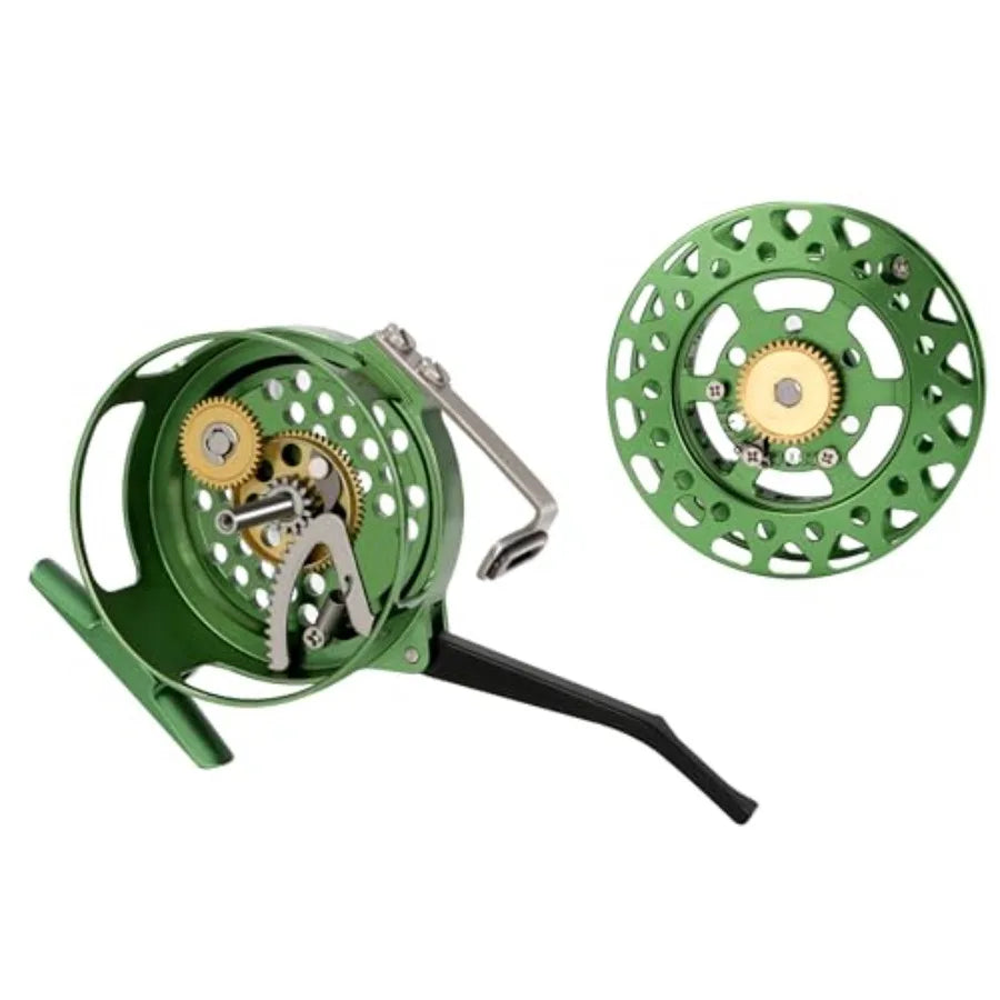 SemiAutomatic Fly Fishing Reel CNC Machined Aluminum Quick Line Retrieval Adjustable Drag Quick Spool Removal Freshwater Lake S