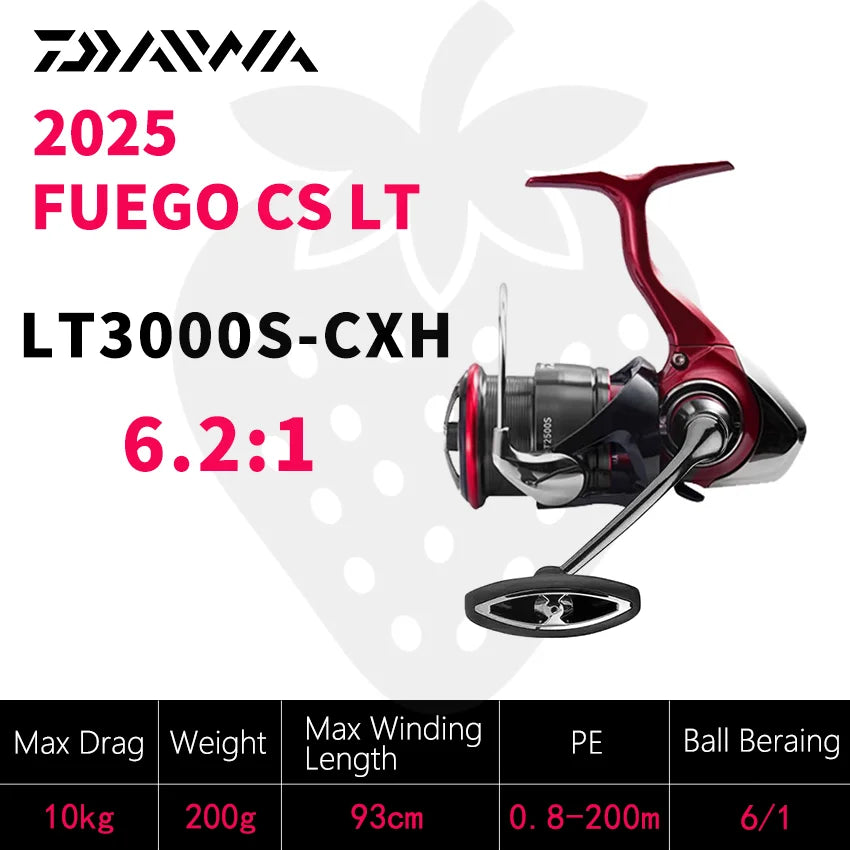 DAIWA  2025 New FUEGO CS LT Fishing Reel Spinning Reel 5.3/5.7/6.2:1 175-325g Max Drag 12kg