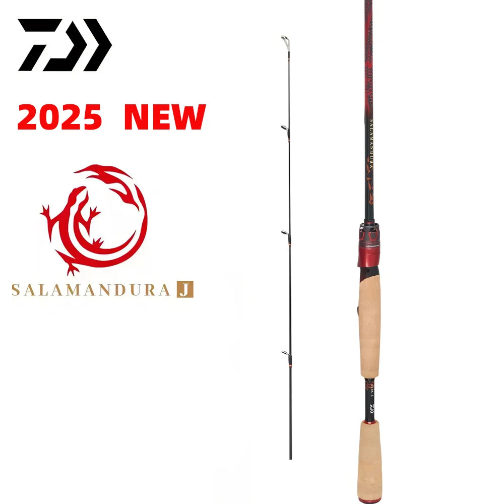 2025 DAIWA NEW SALAMANDURA J 2 Sections Spinning/Casting Fishing Rod Carbon Fiber Fishing Rods