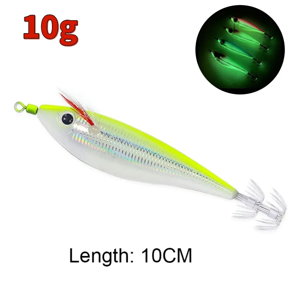 Glowing Squid Jig Lure
