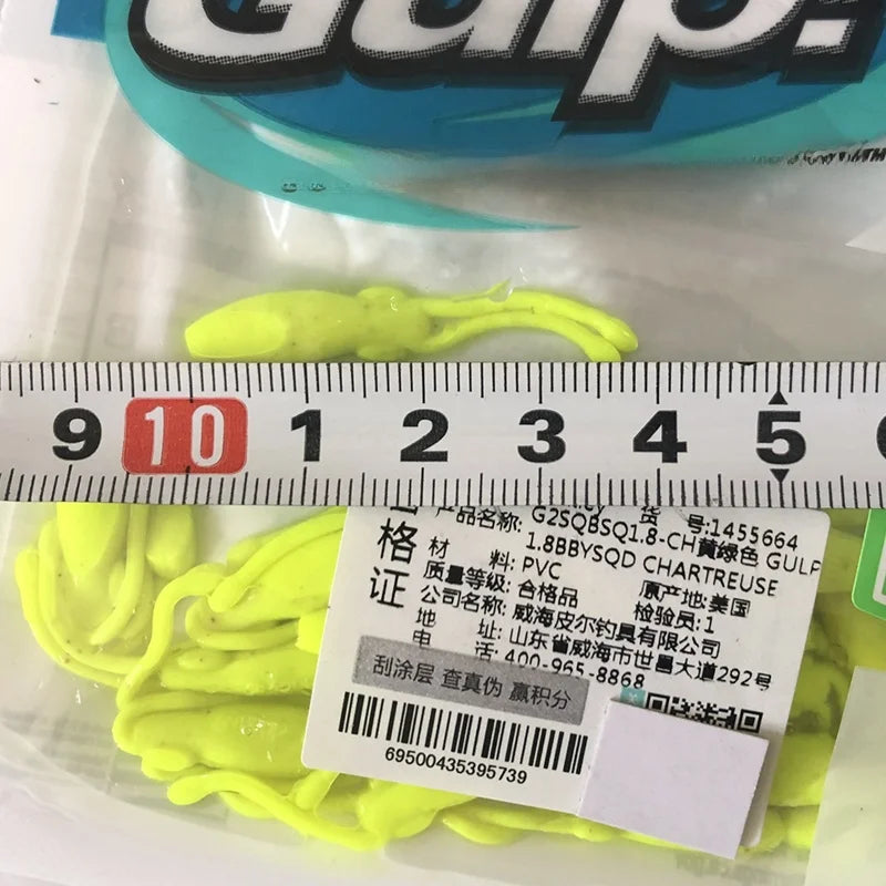 Berkley GULP Live Energy Soft Bait Tail Worm Minnow Tadpole Squid Larva Agive Simp Sandworm for Sea Fiing