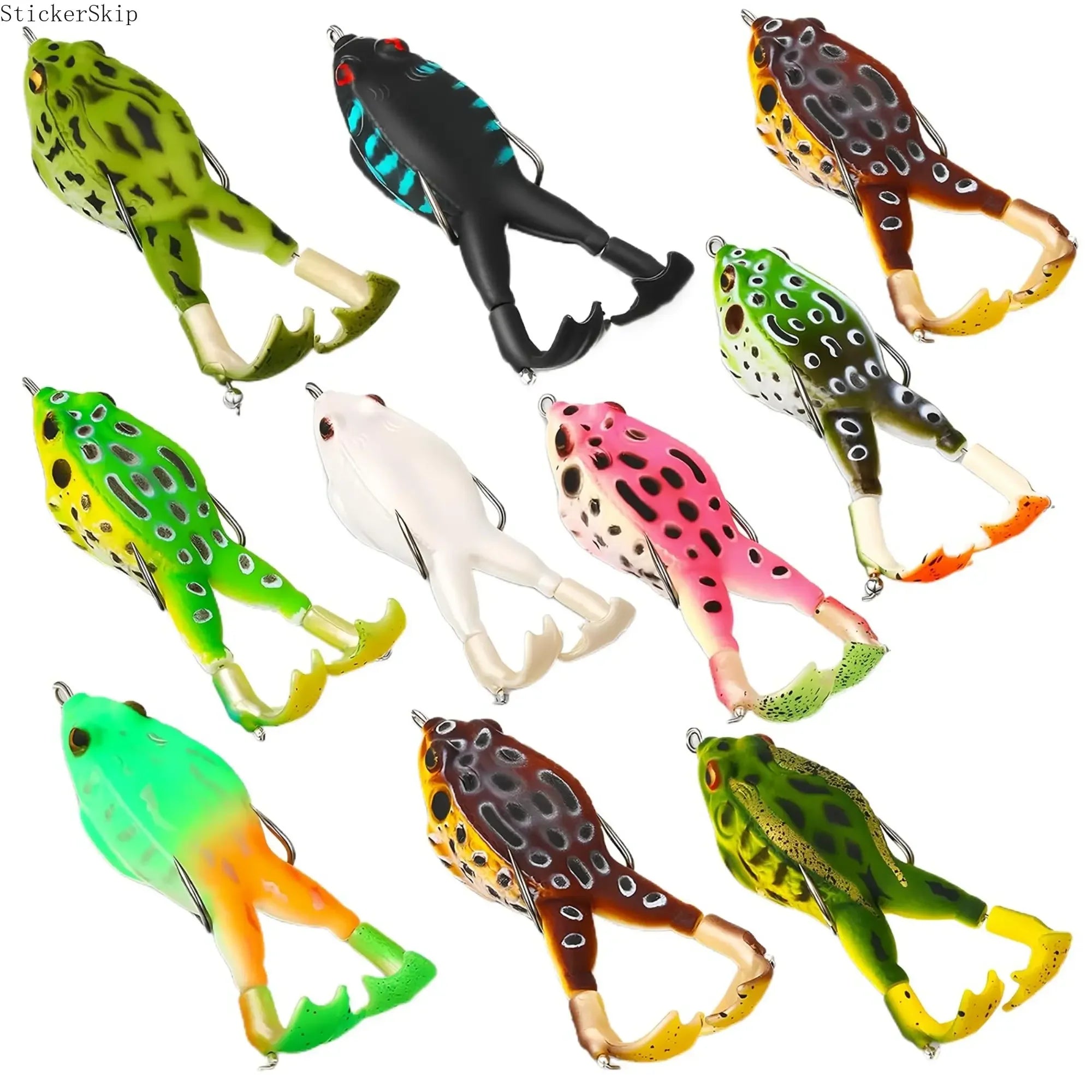 Topwater Frog Lures Set