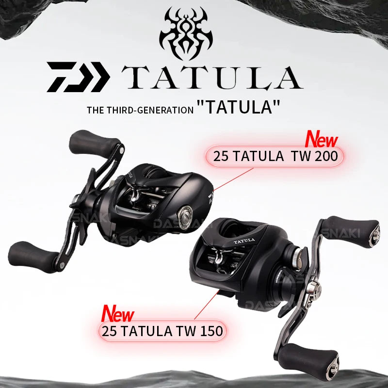 2025 DAIWA TATULA 150/200 Baitcasting Fishing Reel 7+1BB 7.3:1Ratio 220g Light Body MAGFORCE Brake System Seawater Reel