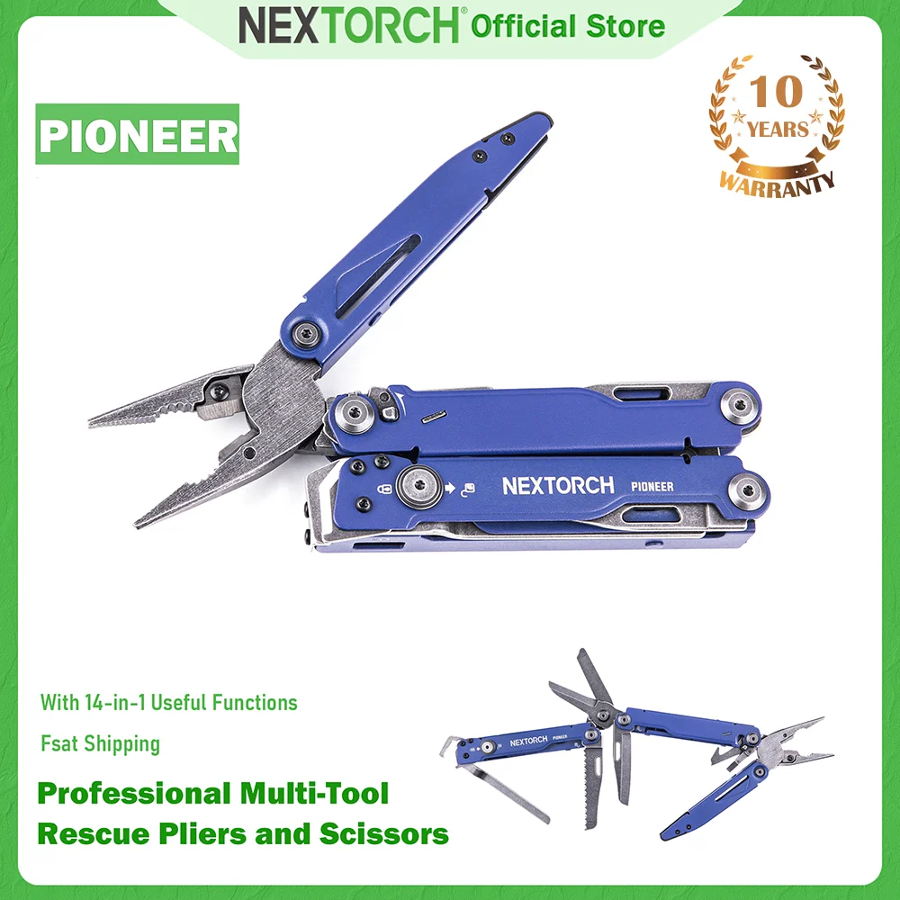 NEXTORCH PIONEER Multi-function tool pliers Folding pliers EDC outdoor hand tools Multitool for leather, firefighting, fishing
