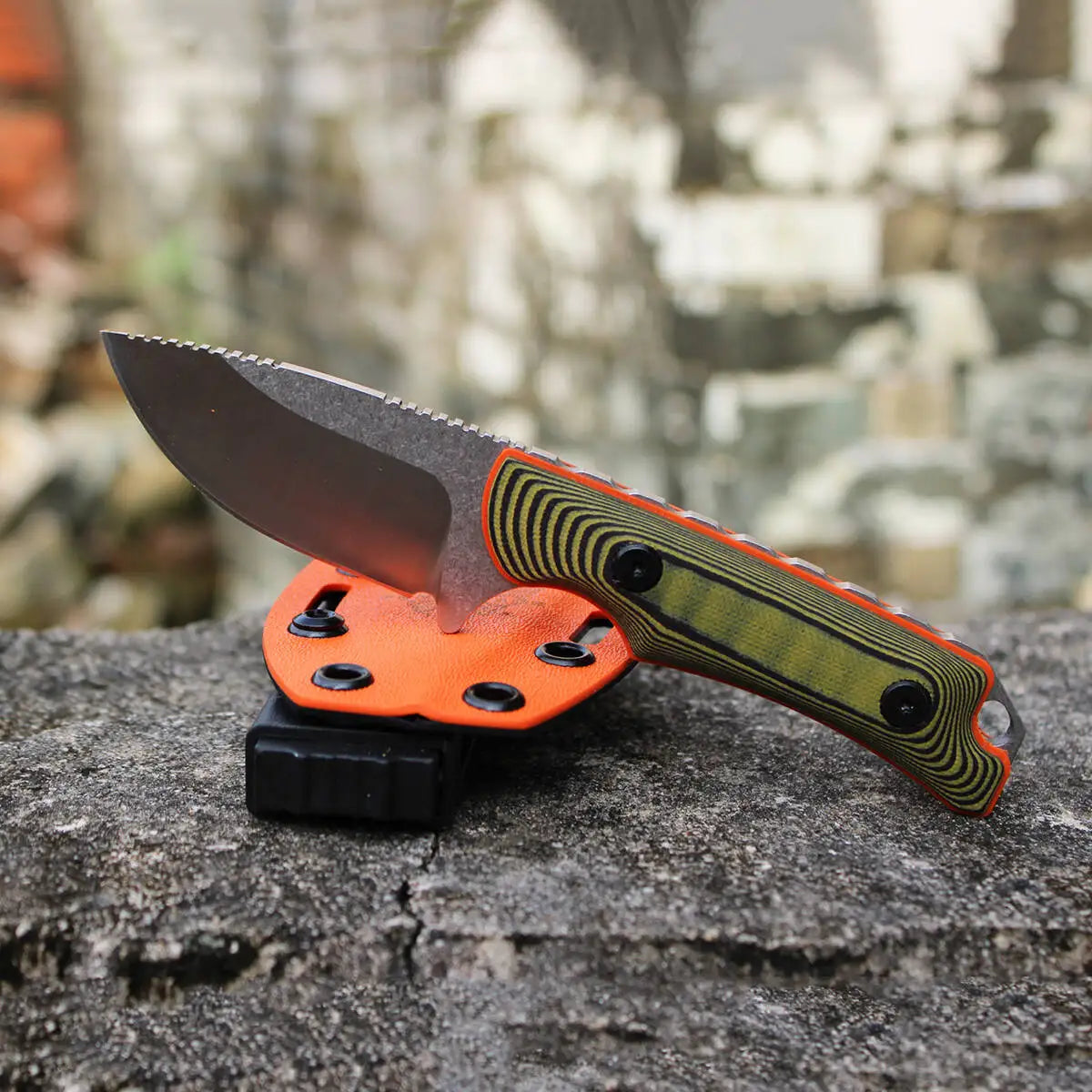 Outdoor Knife Tactical Hunting Knife G10 Handle Outdoor Self Defense Camping Hiking Survival Straight Knife with K Sheath