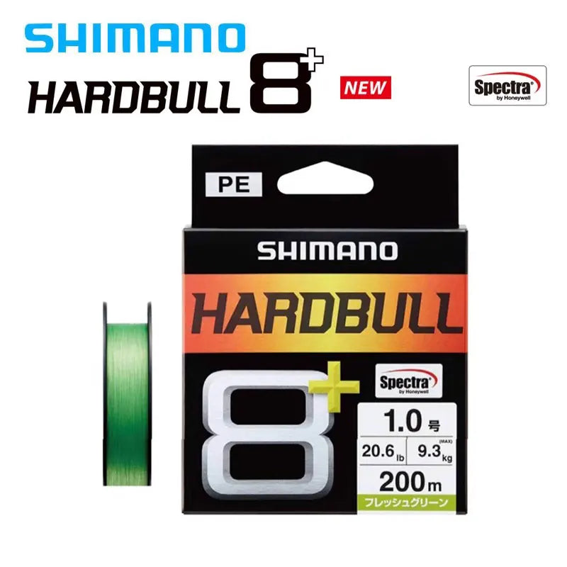 Original SHIMANO HARDBULL X8 Braided Fishing Lines PE 100M/150M/200M Made in Japan both fresh and saltwater