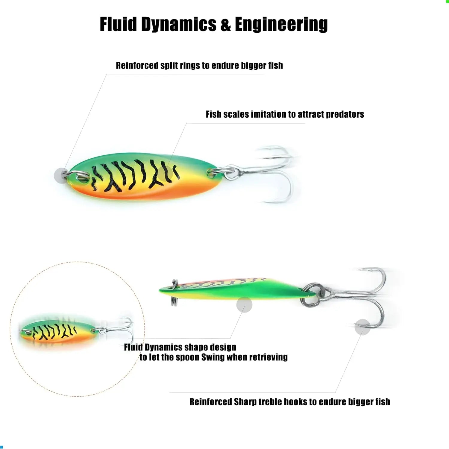 Fishing Spoon Lure Set