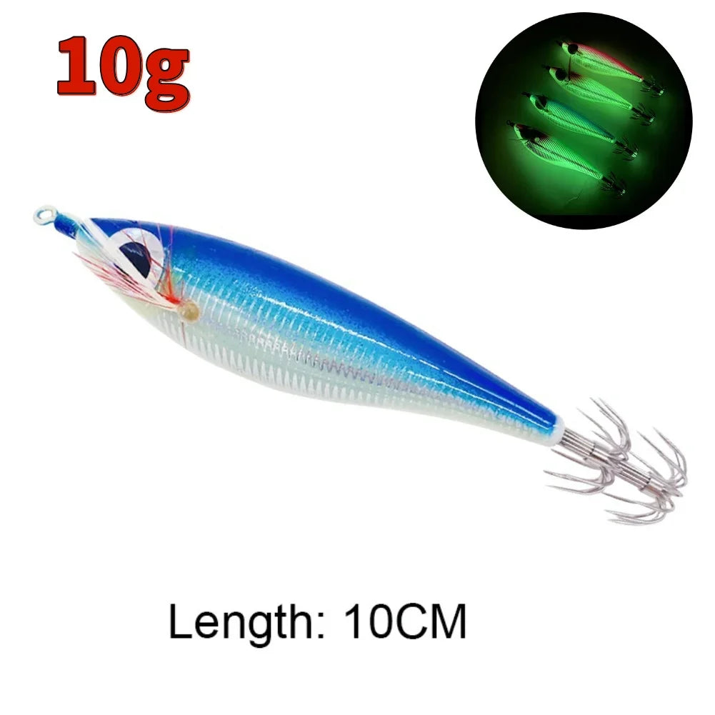 Glowing Squid Jig Lure