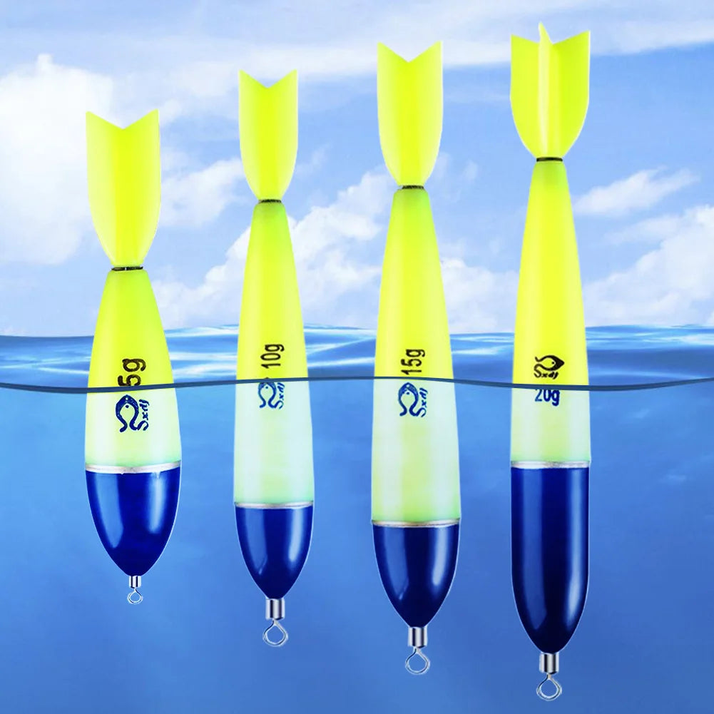 5-1PCS Fishing Bobbers Night Fishing Float Light Stick Night Fishing Light Up Bobbers for Sea Ocean Rock Fishing Accessories