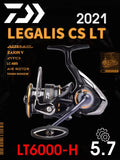 2021 DAIWA LEGALIS CS LT Fishing reel 2000/2500/3000C/4000C Light body 6+1BB LC-ABS Metail Spool 5-12KG Power Ultraleve185g-325g