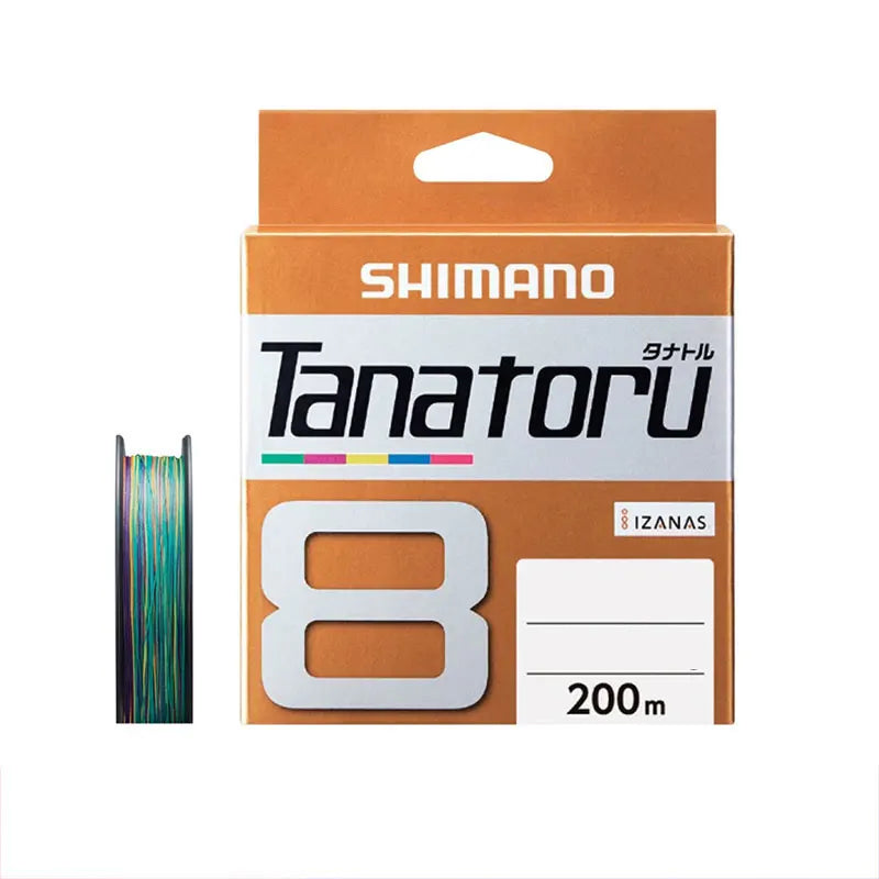 Original SHIMANO Tanatoru 8 Braided Fishing Line PE Line 200M/300M 14.5LB-67.8LB Multi Color Braid Lake River Fishing Wire