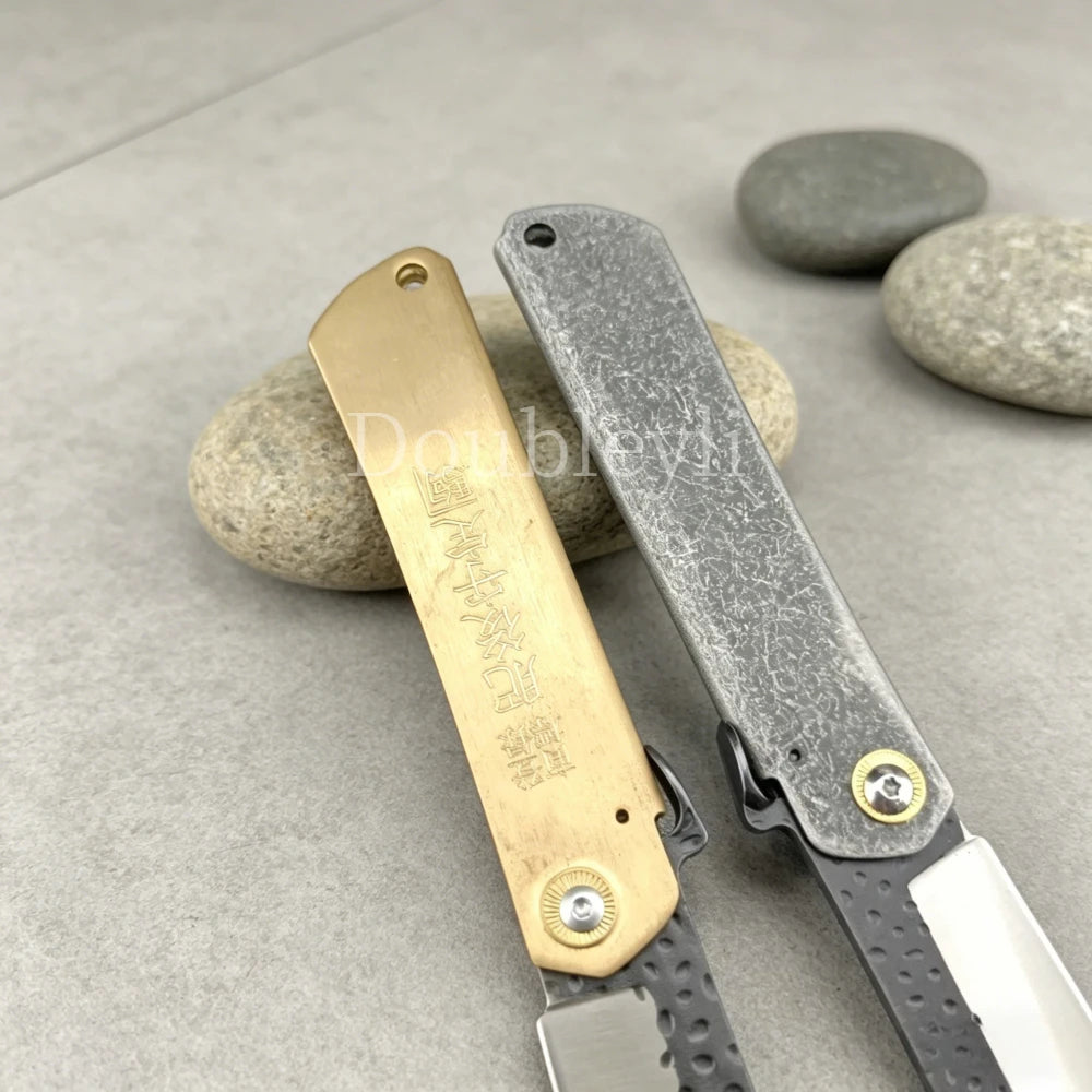 High-quality Higonokami Folding Knife - Fishing Outdoor Cutting Knife Fruit Knife Meat Slicing Tools Lightweight Pocket Knives