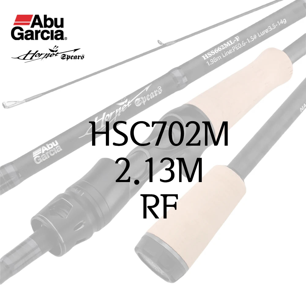 ABU Garcia Original Hornet Spears Spining/Casting 2 Sections Fishing Rod 1.98m-2.43m Fuji A-Guide Ring/Reel Seat  Nano Carbon