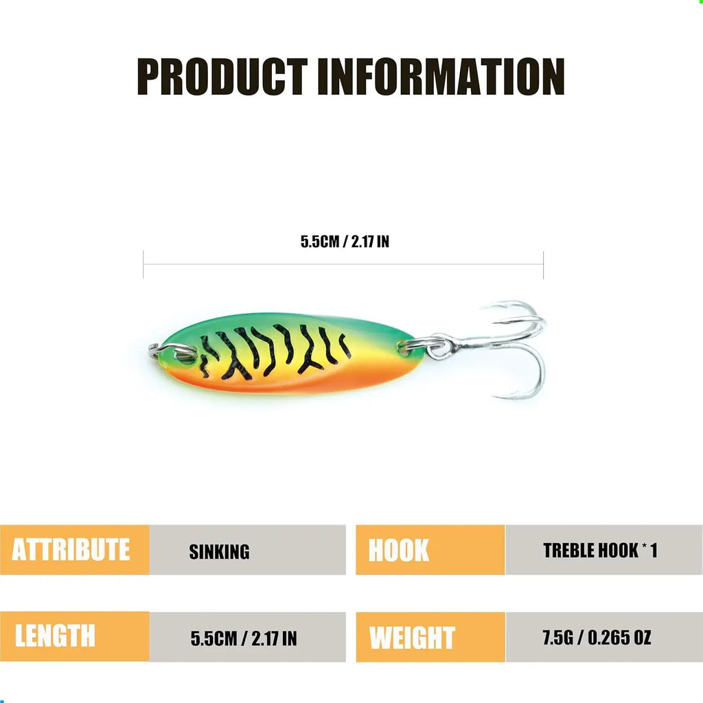 Fishing Spoon Lure Set