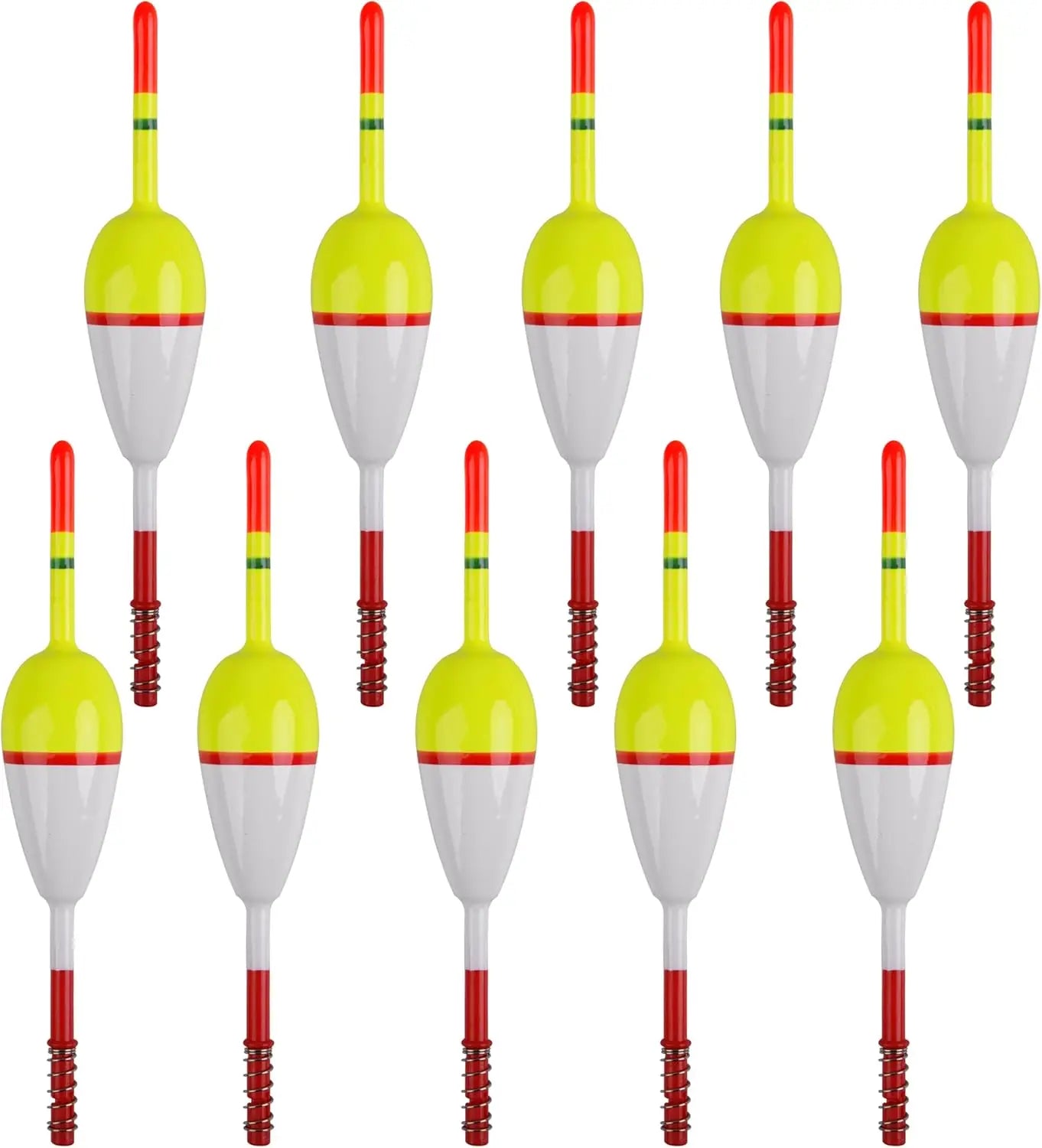 Spring Slip Bobbers Wood Fishing Floats for Crappie Catfish Trout Panfish Walleye Bass 10/20pcs