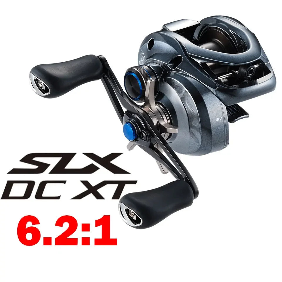 SHIMANO Baitcasting Reel SLX DC XT/SLX XT/SLX Fishing Reel New SVS Infinity braking system 8.2/7.2/6.3 Ratio HAGANE BODY