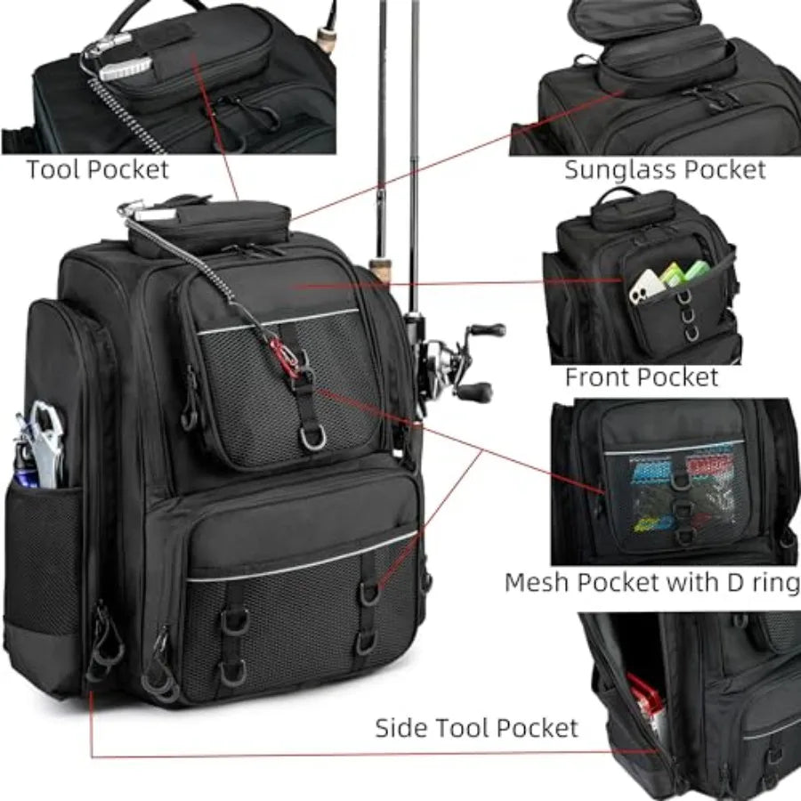 Fishing Backpack Tackle Bag