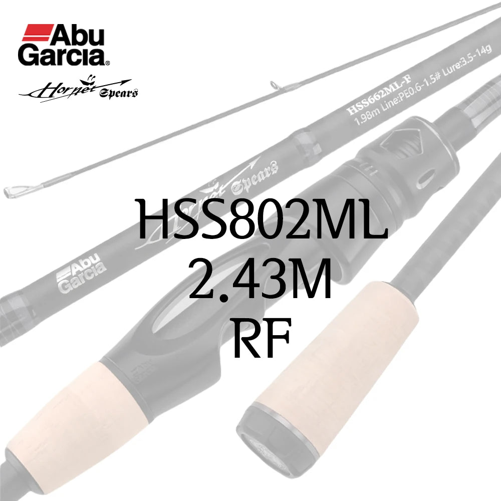 ABU Garcia Original Hornet Spears Spining/Casting 2 Sections Fishing Rod 1.98m-2.43m Fuji A-Guide Ring/Reel Seat  Nano Carbon