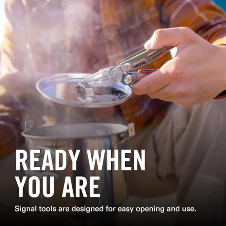 Signal 19-in-1 Multi-tool for Outdoors Camping Hiking Fishing Survival Durable Lightweight EDC Made in the USA Tundrascape