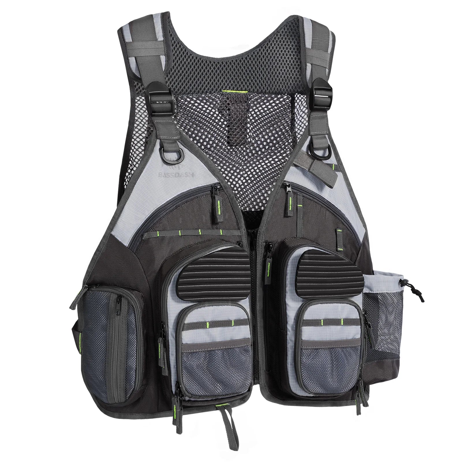 Bassdash Fishing Vest Adjustable Outdoor Sports Fishing Tackle Breathable