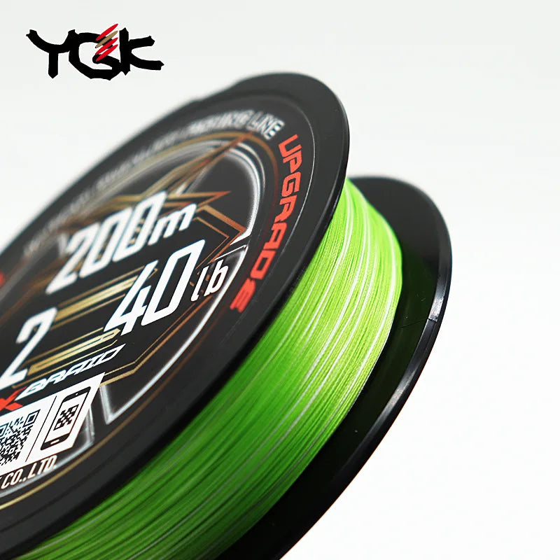 Origianl YGK X BRAID X8 Upgrade Braid Fishing Line Super Strong 8 Strands Multifilament PE Line 150M 200M Lure High Stength