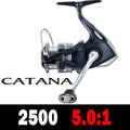 SHIMANO CATANA Spinning Fishing Reel 3+1BB Metal Spool G-Free Body and Propulsion Line Management System