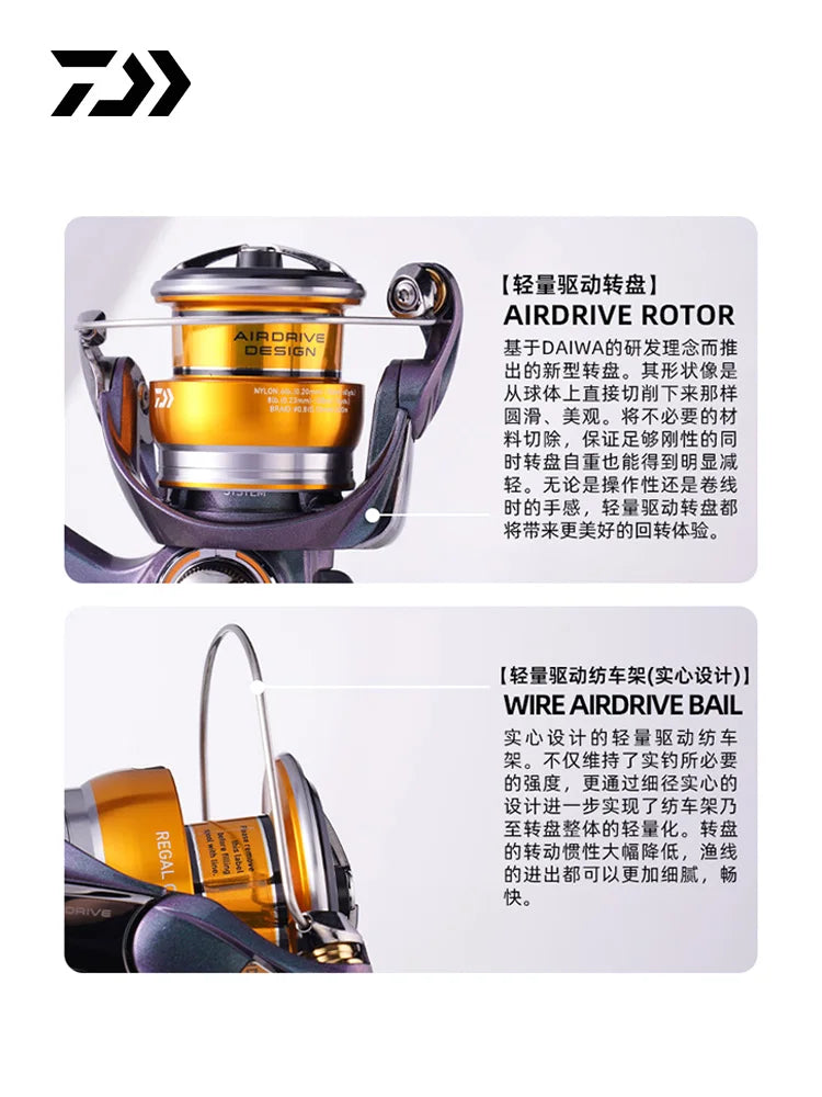 2024 DAIWA REGAL CS LT Spinning Fishing Reel  9+1BB Max Drag 5-12kg Fishing Reel Tackle