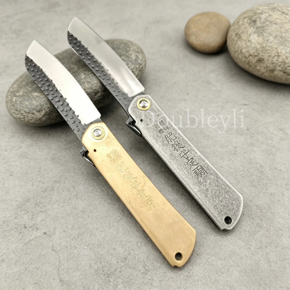 High-quality Higonokami Folding Knife - Fishing Outdoor Cutting Knife Fruit Knife Meat Slicing Tools Lightweight Pocket Knives
