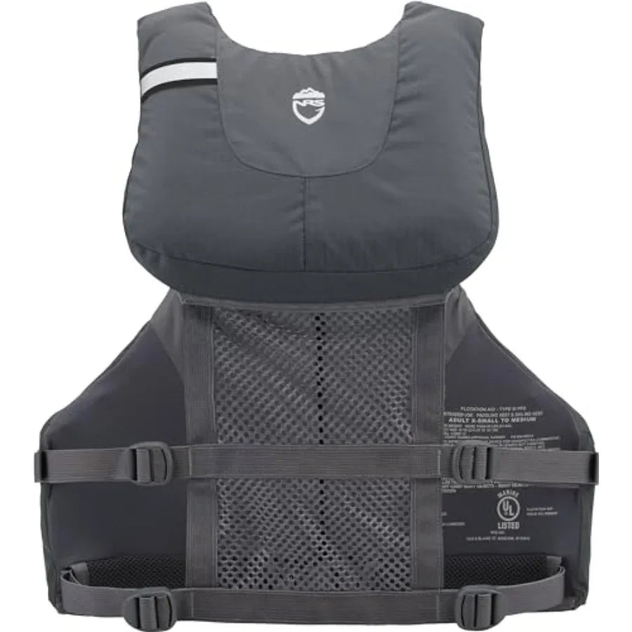 Chinook Fishing Life Jacket for Fishing Adult USCG Type III PFD Mesh Back Front Zip Vest with Pockets for Rafting Kayaking Padd