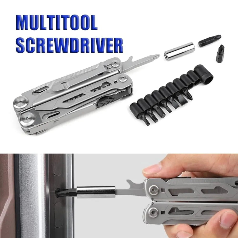 Outdoor Folding Pliers EDC Multi Tool Professional Camping Tactical Pliers Multi Purpose Tool for Camping Fishing Daily Carry