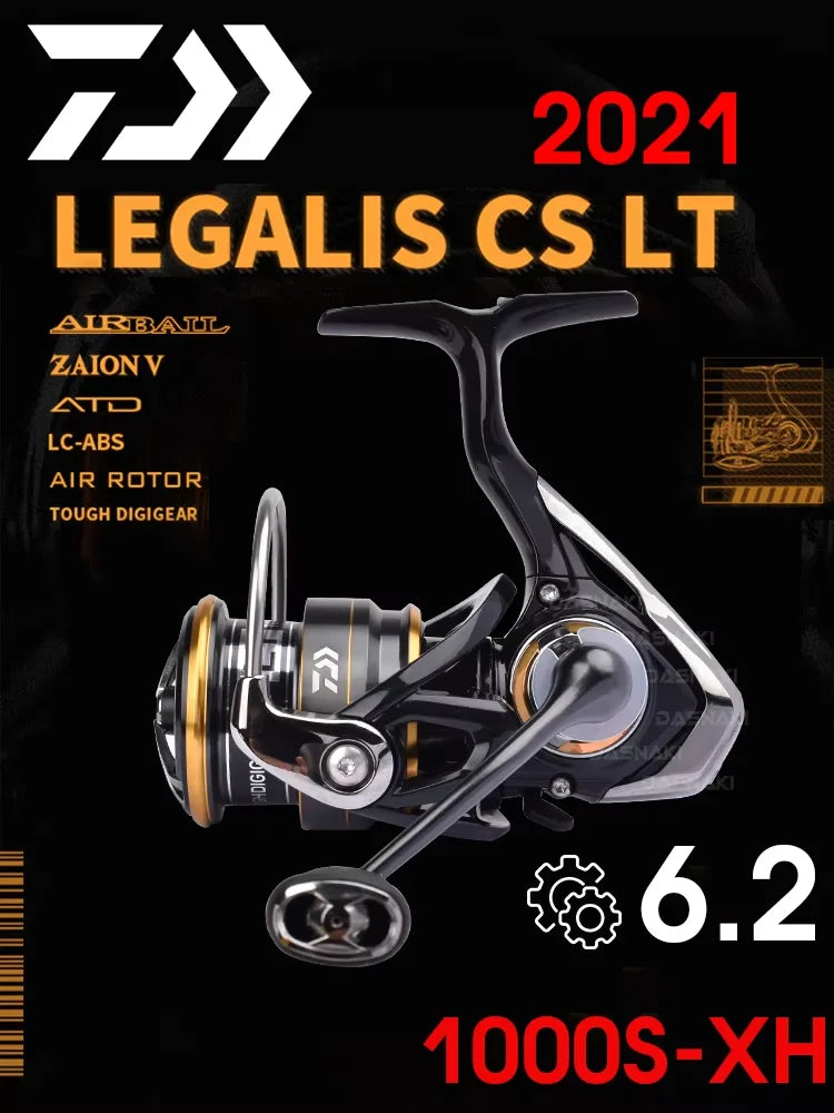 2021 DAIWA LEGALIS CS LT Fishing reel 2000/2500/3000C/4000C Light body 6+1BB LC-ABS Metail Spool 5-12KG Power Ultraleve185g-325g