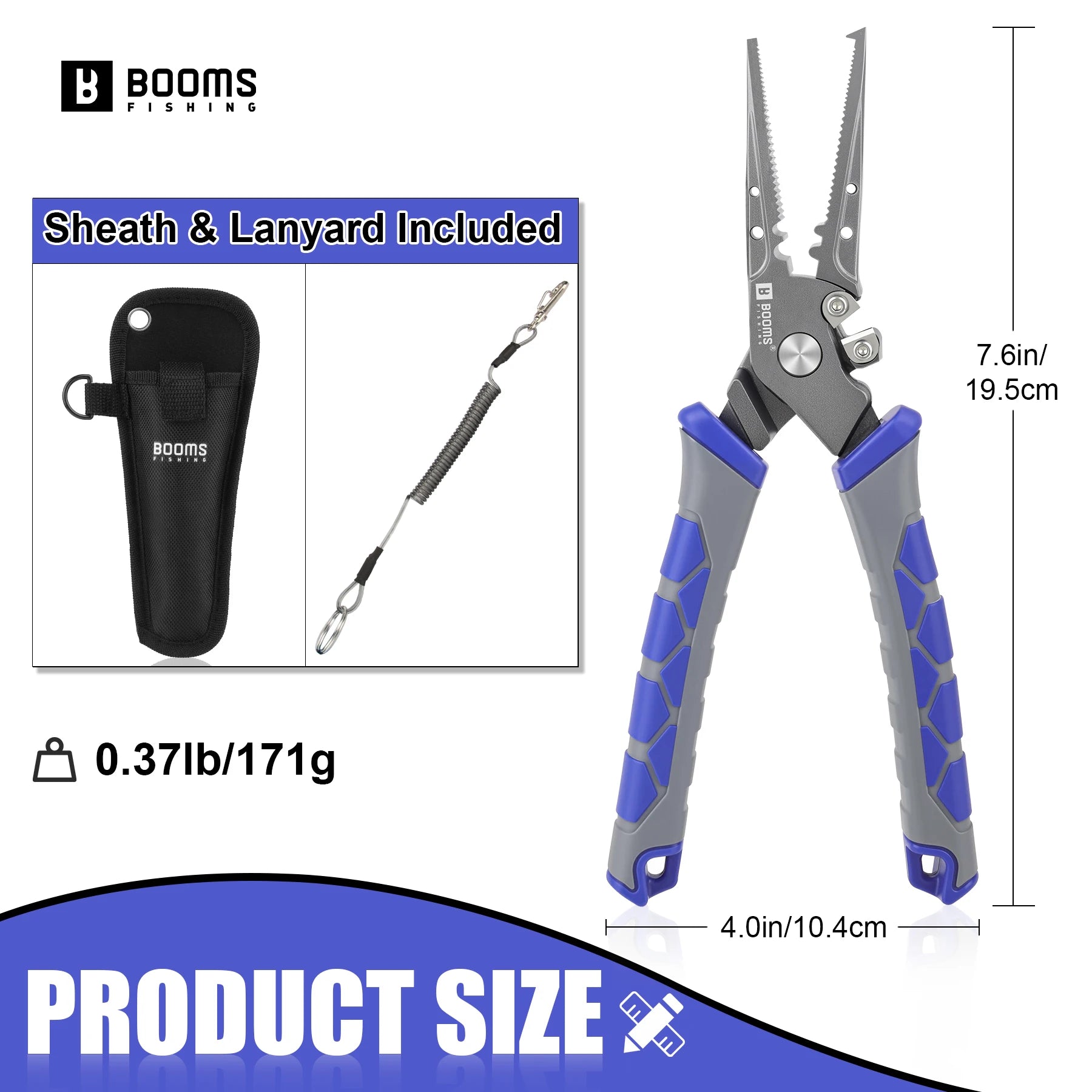 Booms Fishing XW15 Carbon Steel Fishing Plier Multifunctional Braid line Cutters Crimper Hook Remover Pliers Set Tackle Tools