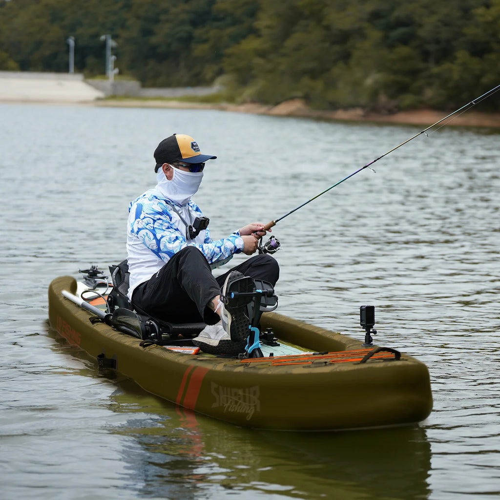 Nawakar Inflatable Kayak Set, Inflatable Kayak Paddles Board ,Fishing Kayak,Portable Touring Kayaks PVC Rafting Adventure Boat