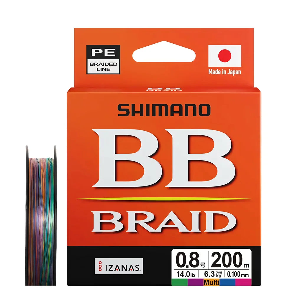 SHIMANO BB BRAID 4X PE Line Fishing Line 150/200/300M Braided PE