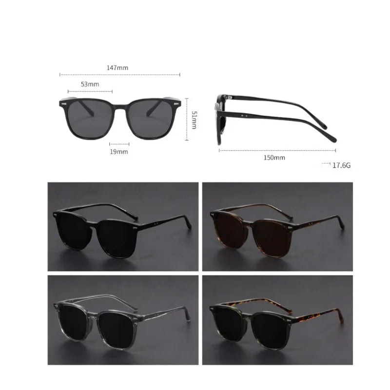 New Male And Female Ultralight Round Sunglasses Driving Fishing UV Polarized Fashion Sun Glasses UV400 Glasses
