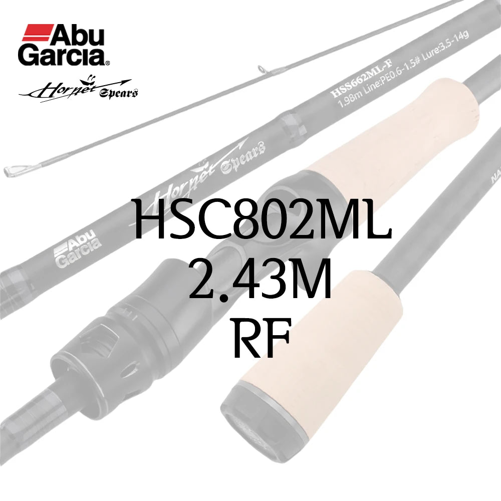 ABU Garcia Original Hornet Spears Spining/Casting 2 Sections Fishing Rod 1.98m-2.43m Fuji A-Guide Ring/Reel Seat  Nano Carbon