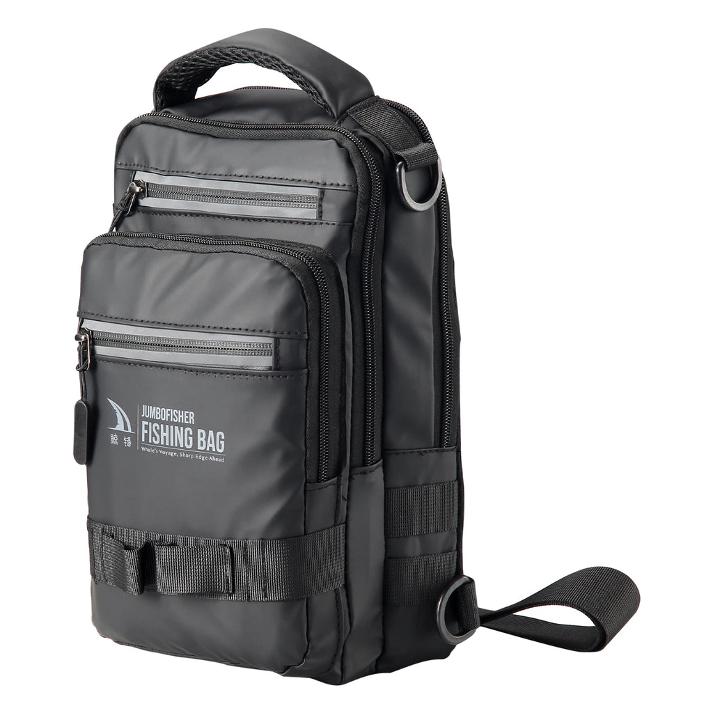HAUT TON Multifunctional Fishing Tackle Backpack With Rod Large Capacity Black Holders Camping Hiking Outdoor Shoulder Chest Bag