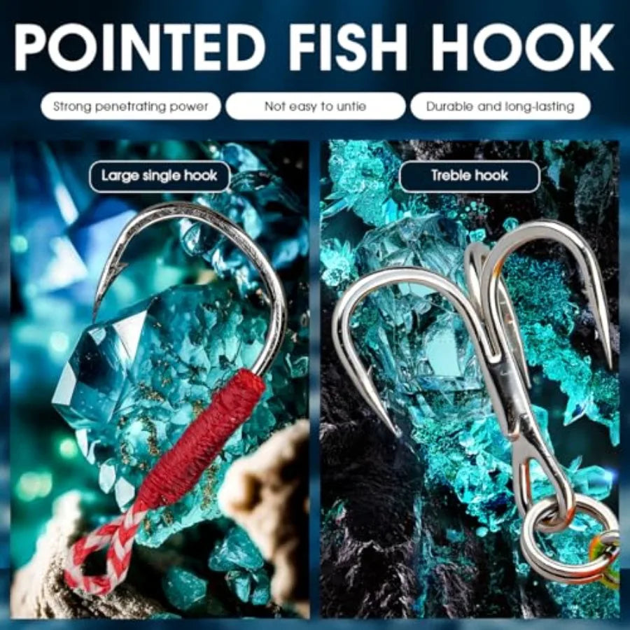 27Pcs Fishing Lures Kit Hard and Soft Bait Set for Bass Trout Pike Deep Diving Crankbaits with Premium Gift Box Freshwater and