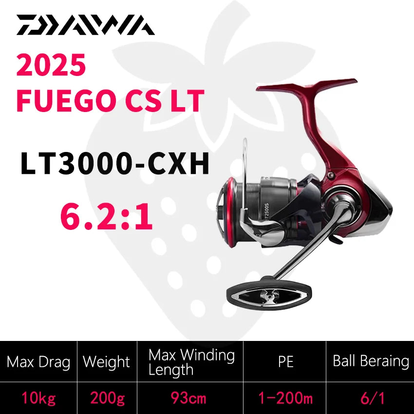 DAIWA  2025 New FUEGO CS LT Fishing Reel Spinning Reel 5.3/5.7/6.2:1 175-325g Max Drag 12kg