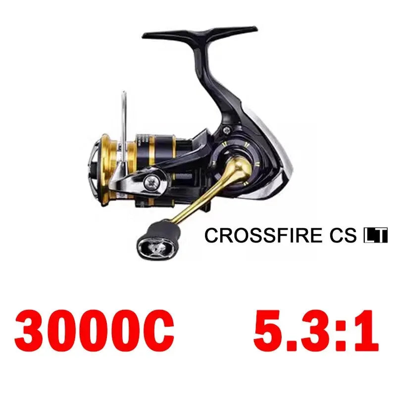 DAIWA Fishing Reel CROSSFIRE CS LT (Light&Tough) 1000-6000D-H Light Strong LC-ABS Metail Spool 4KG-12KG Ultraleve 185g-320g