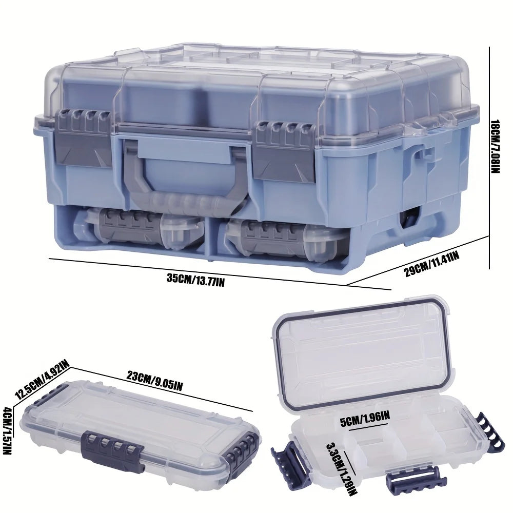 Seaknight Hard Fishing Storage BOX Thickened Large Space Box Pink/Blue/Green Multifunctional Storage Box Three Layer Fishing Box