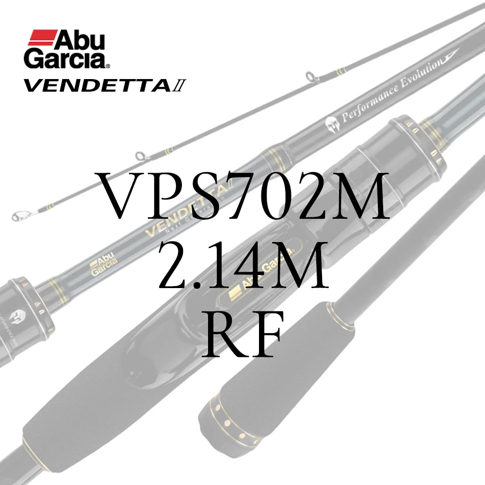 ABU Garcia Original VENDETTA Ⅱ Spining/Casting 2 Sections Lightweight/High Sensitivity Fishing Rod 1.98m-2.43m Fuji O-Guide Ring