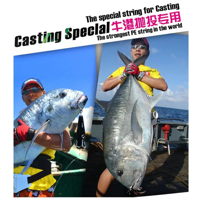 Saltwater Fishing POWER Pr0 braided PE Fishing Line 8 Slisk line Pro Super  Power USA 1500 yds PE 8 braided Fishing Line