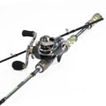 Fishing Rod and Reel Combos for Spinning and Casting Fishing 30Ton+24Ton Graphite 2Piece Fishing Poles with Supe